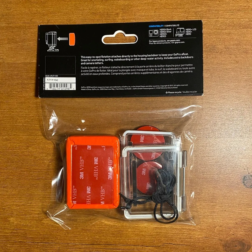 GoPro Floaty Backdoor. Compatible With Hero 3 & 4. New In Unopened Package.